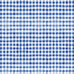 Clothworks Fabric Sunflower Bouquets Gingham Fabric Packed Flowers in Dark Blue or White By the Yard
