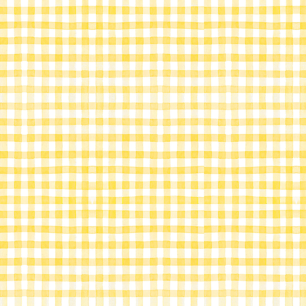 Clothworks Fabric Sunflower Bouquets Gingham Fabric Packed Flowers in Dark Blue or White By the Yard