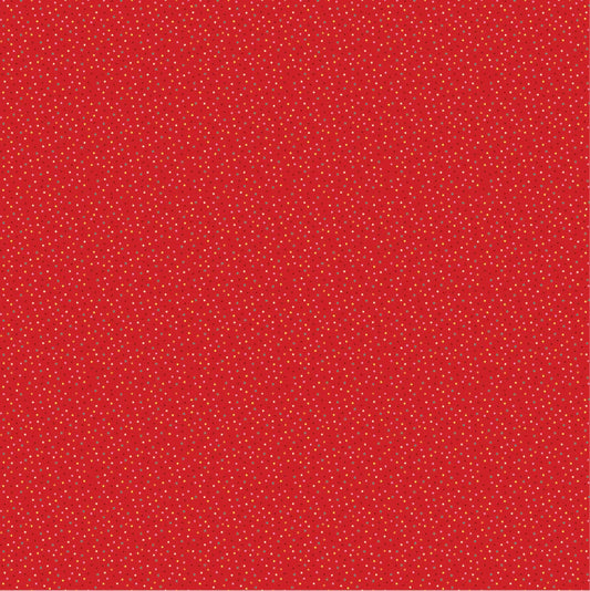Country Confetti - Hot Tamale Bright Red Blender Fabric Yardage