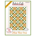Fabric Café Quilt Kit Nine Plus One by Fabric Café Quilt Kit with Purple Floral and Plaid fabric