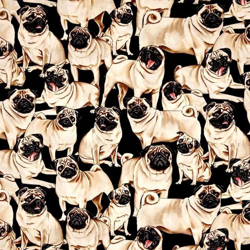 Paws & Pugs 3 Yard Quilt Fabric Bundle | Angels Neverland Exclusive