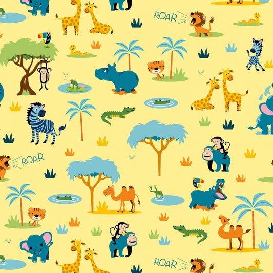 Freckle & Lollie Zooville Cotton Fabric from Freckle & Lollie by Shawn Wallace 13 fabric collection