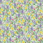 Henry Glass fabric bundle FQ Bundle (20) Hoppy Hunting FQ Bundle (20 pcs) of Easter Egg and Easter Bunny Fabric