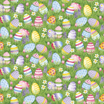 Henry Glass fabric bundle FQ Bundle (20) Hoppy Hunting FQ Bundle (20 pcs) of Easter Egg and Easter Bunny Fabric