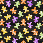 henry glass Fabric Halloween Glow in the Dark Fabric by Henry Glass Skeleton Fabric "gingerbread" men