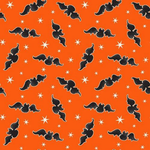 henry glass Fabric Halloween Glow in the Dark Fabric "Halloween Gingerbread Men" Multi colored skeletons