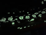 henry glass Fabric Halloween Glow in the Dark Spooky Mask Fabric