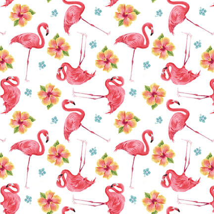 Henry Glass Quilt Kit Pink Paradise Flamingo QUILT KIT Flamingo Fabric by Henry Glass