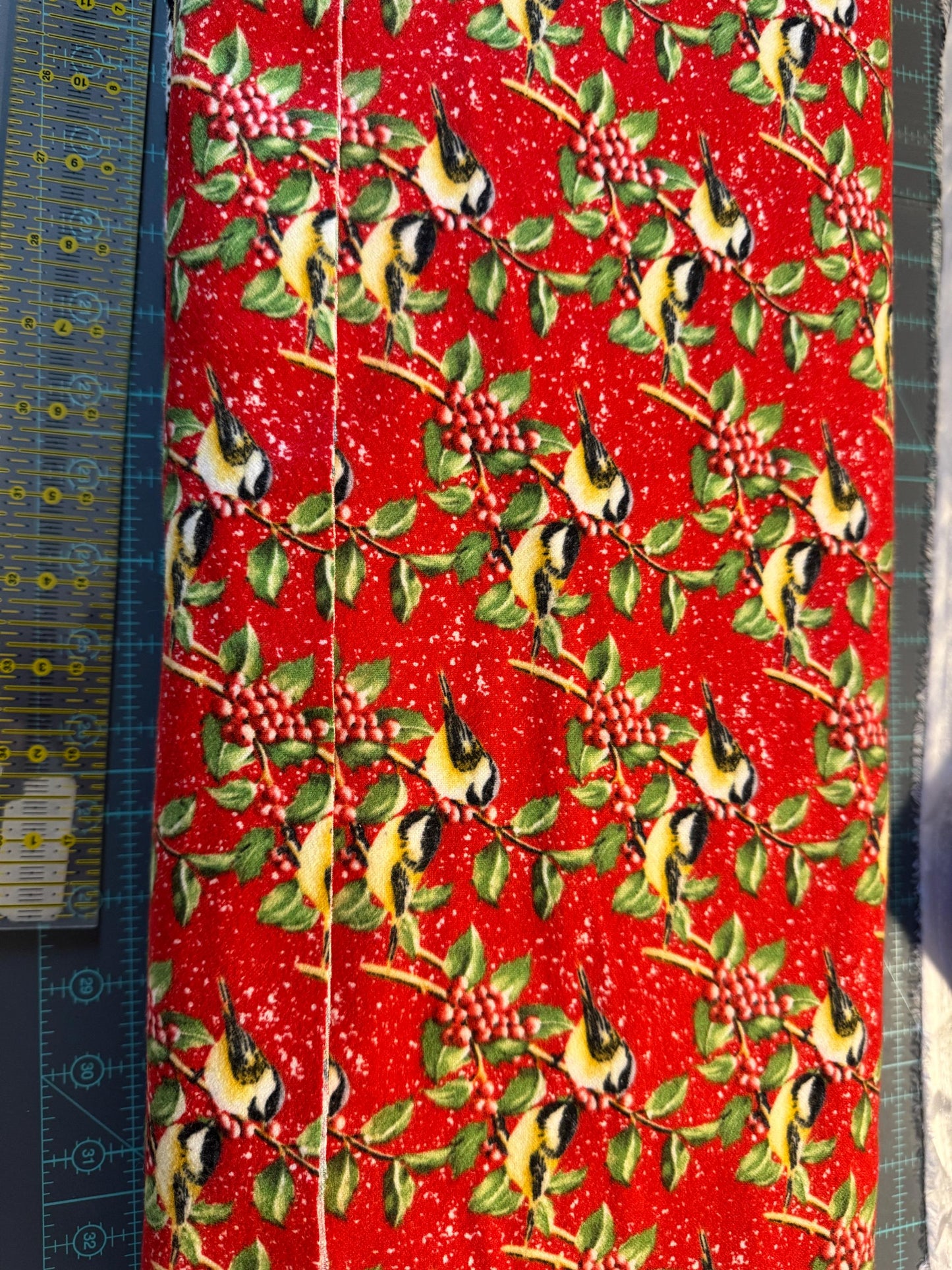 Flannel Snow Birds Remnants & Block PANEL bundle - Henry Glass Snow Bird Collection