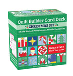 Christmas Quilt Builder Card Deck | 40 Holiday Quilt Blocks & 8 Layouts