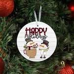 Lake & Laser Christmas Ornament MERRY CHRISTMAS HEARTS, Christmas Ornament by Lake & Laser