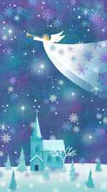 Northcott Fabric by the Yard Angels on High Light Teal Multi (DP25356-62)