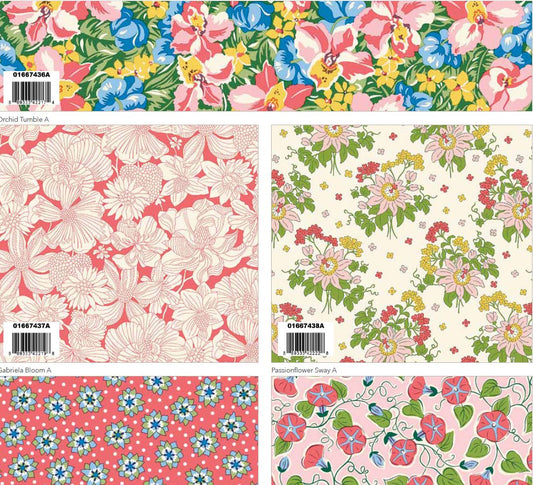 Postcard From Paradise Fat Quarter Bundle by Liberty Fabric