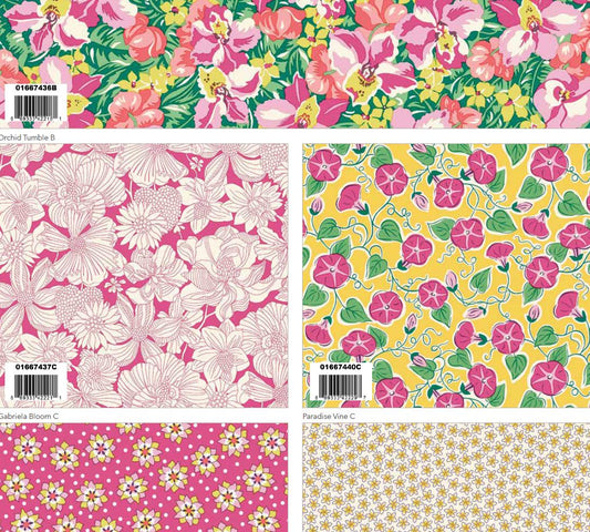 Postcard From Paradise by Liberty Fabric 10" Precut Fabric
