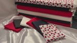 Ladybug Cotton Quilting Fabric by Timeless Treasures, 6 piece bundled fabric