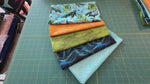 Ocean Life FQs or Half Yard Bundle - Sea Turtle and Electric Ocean Fabric