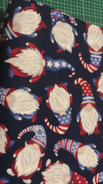 Timeless Treasures Gnome of the Free & Brave, Patriotic Stars Blue or Stripes
