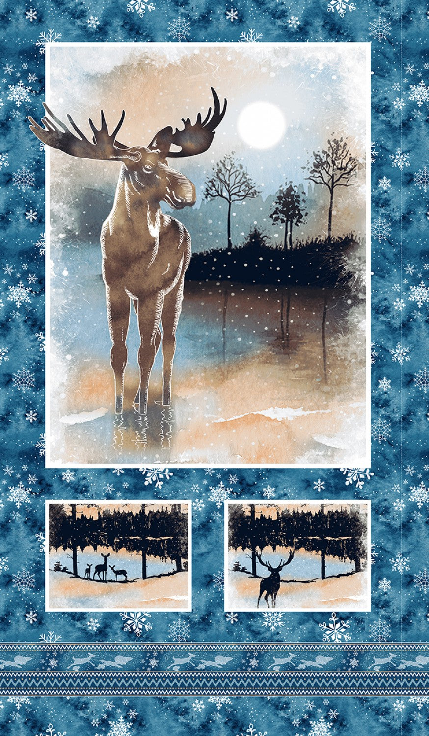 Studio E Quilt Kit Cold Winter Morning Picture This Quilt Kit with Tonga Lakeside Batiks Precuts