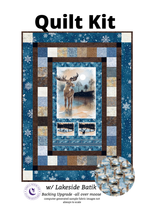 Studio E Quilt Kit Cold Winter Morning Picture This Quilt Kit with Tonga Lakeside Batiks Precuts