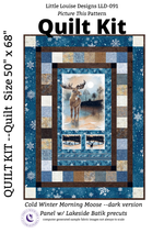 Studio E Quilt Kit Cold Winter Morning Picture This Quilt Kit with Tonga Lakeside Batiks Precuts