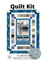 Studio E Quilt Kit Quilt Kit Light + 2 yds Shannon Cuddle Cold Winter Morning Picture This Quilt Kit with Tonga Lakeside Batiks Precuts