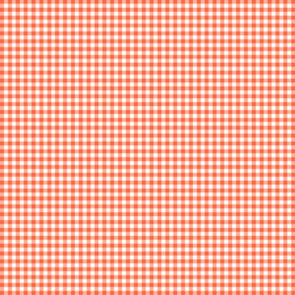 Coral Gingham Cotton Fabric - Susybee Basics Sweet Bee Collection - SB20268-420