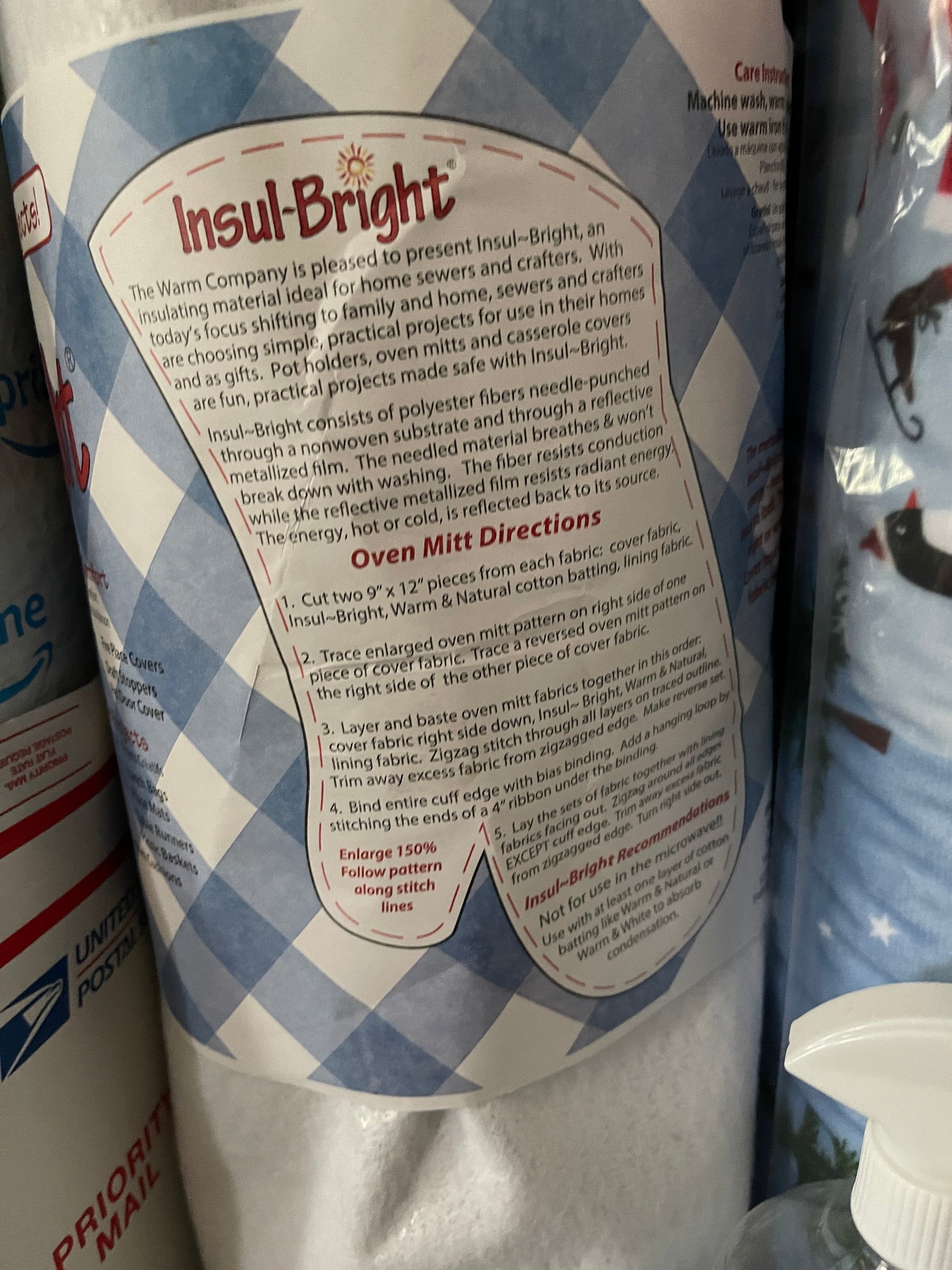 The Warm Company Lining Insul-BrightⓇ #6320 Needled Polyester Insulated Material for Lining or Batting Crafts & More