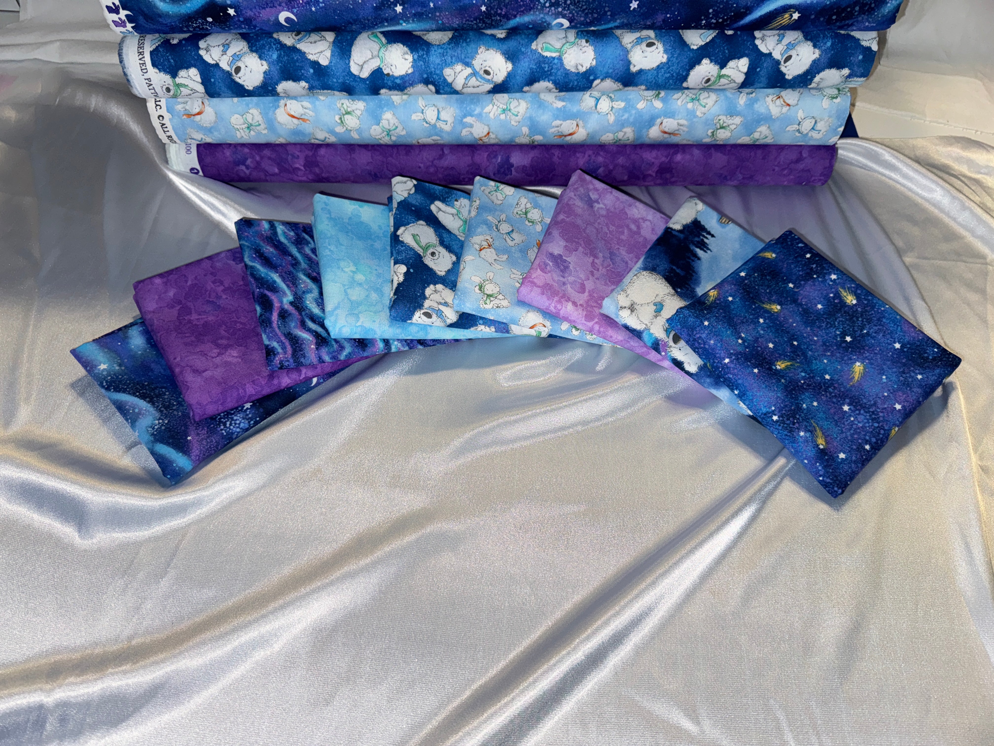 Fabric bundle for offers Blue angel