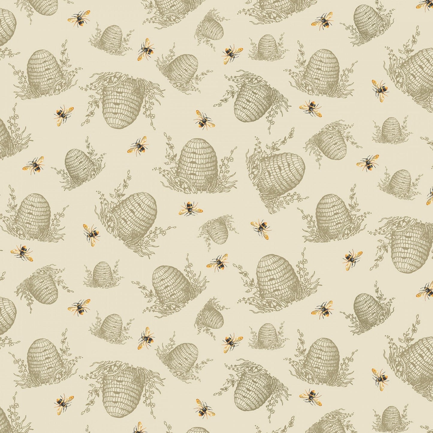 Timeless Treasures Fabric Bundle Honey Bee Farm 1 yard bundle (10 pieces) PREORDER