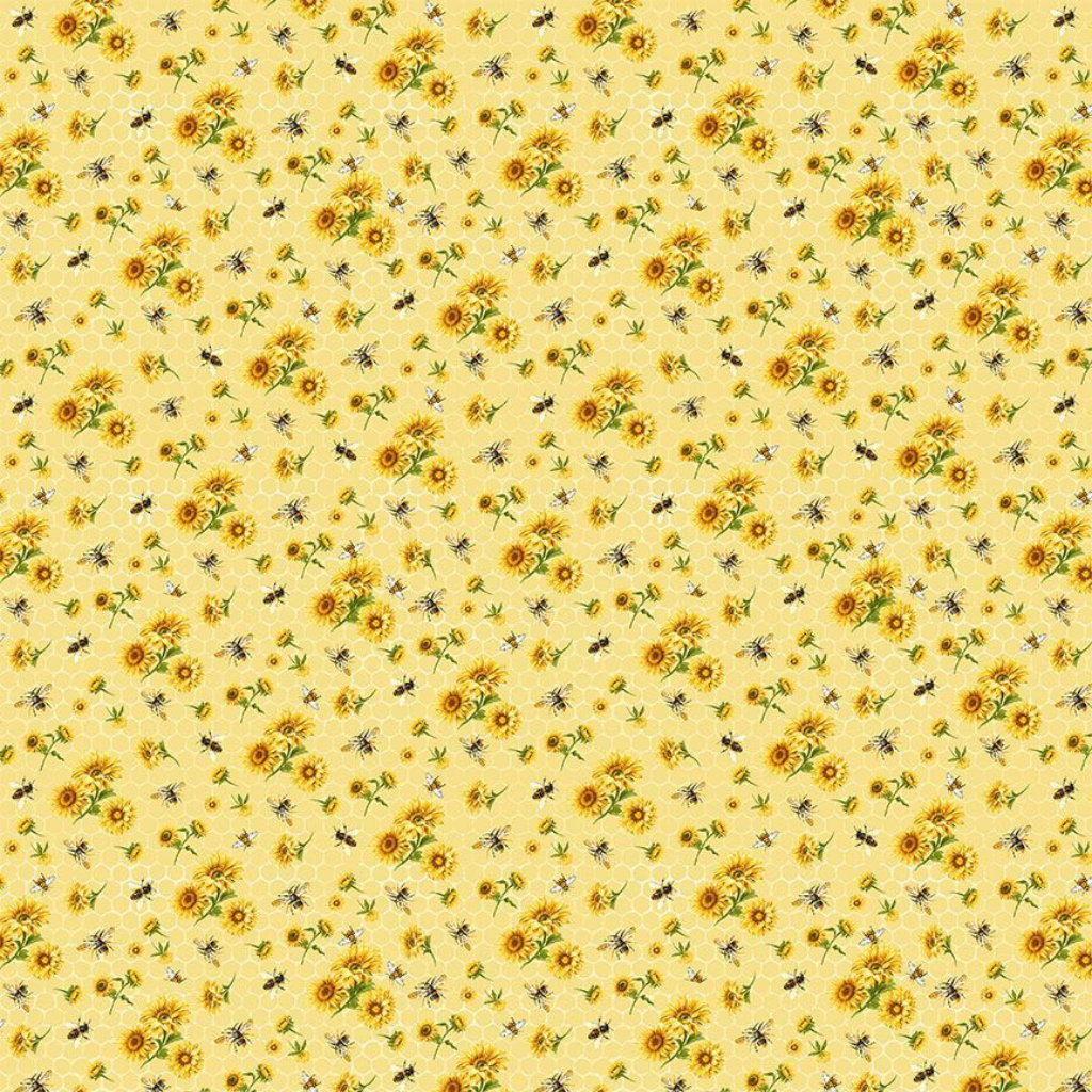 Timeless Treasures Fabric Bundle Honey Bee Farm COMPLETE 1/2 yard Bundle Collection (16 pieces)