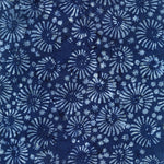 Timeless Treasures Fabric Bundle Patriotic Batik Fabric Snazzy Swirls, Firework Swirls in blue, Tonga Harbor Collection