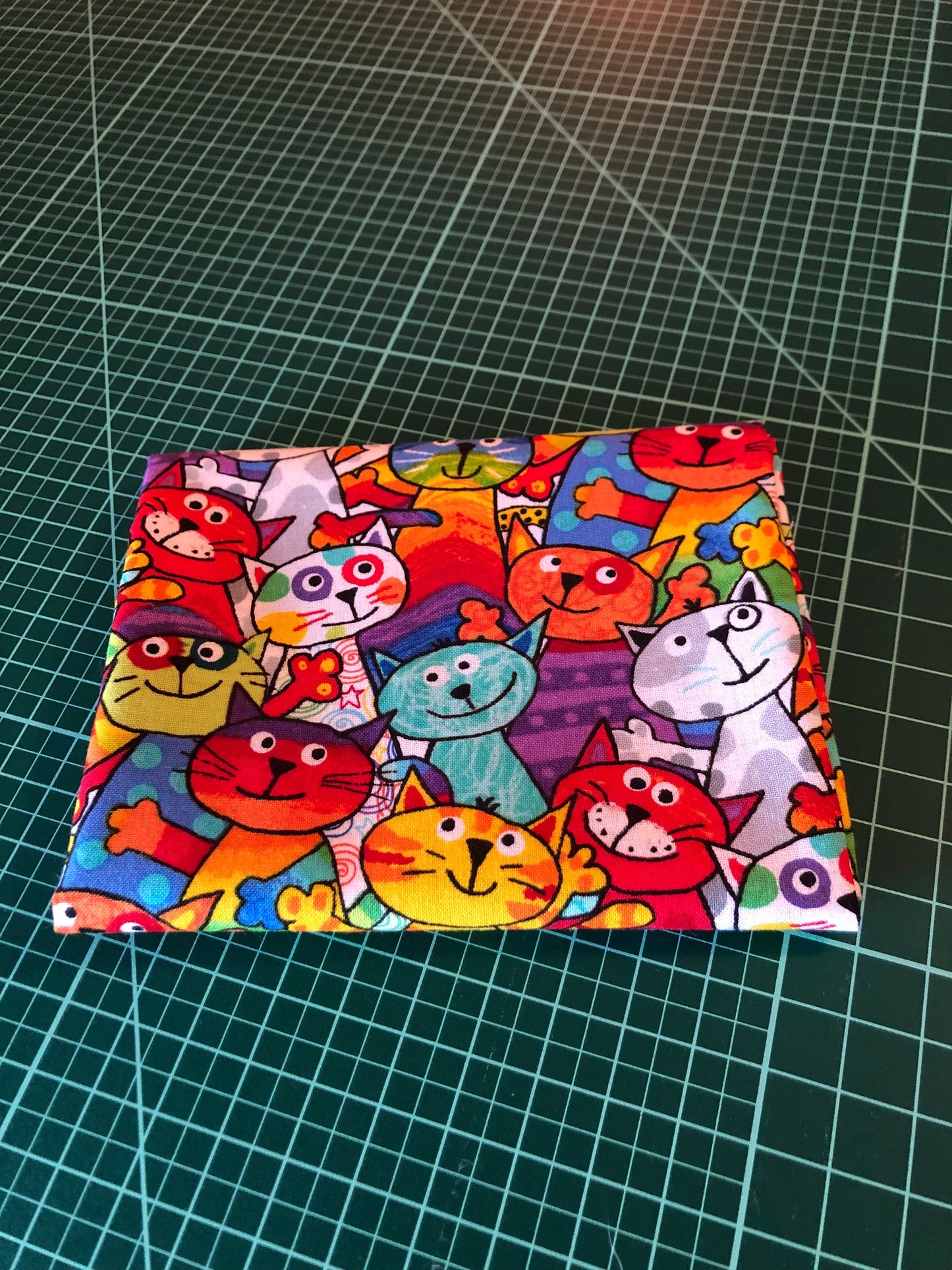 Timeless Treasures Fabric Fat Quarter(18"x22") Timeless Treasures Crayola Party Stacked Cats