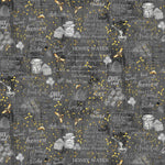 Timeless Treasures Fabric FQ (approximately 18" x 22") Hives Rules and Quotes Cotton Quilting Fabric, Honey Bee Farm