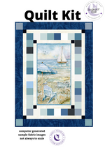 Easy DIY Beginner Coastal Sanctuary Panel Quilt Kit with fabric from Dana Michelle Along The Shores Batik w/ Picture This Pattern