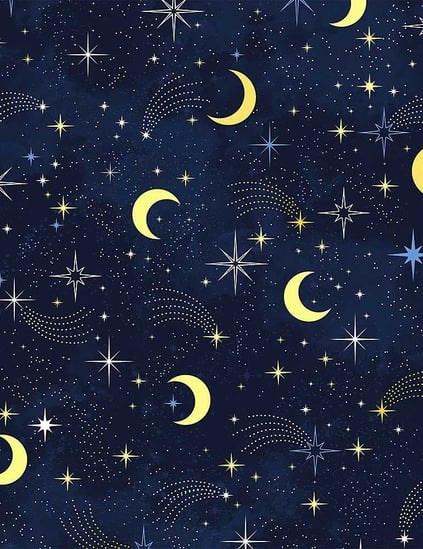Love you to The Moon and Back cotton fabric by the yard