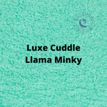 Wilmington Prints Fat Half 36"x28/30" / Green Llama Minky Shannon Luxe Cuddle Llama Minky coordinates with AE Nathan Comfy flannel, Baby Blanket Fabric by the yard