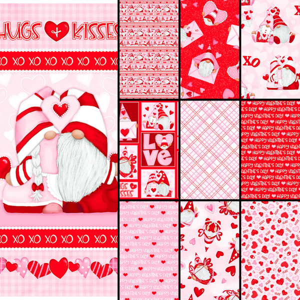 Gnomie Love Advanced Beginner Valentine Fabric QUILT KIT with Henry Gl –  Angels Neverland