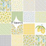Wilmington Prints precut Zest for Life Precut 5" squares - 5 Karat Crystals