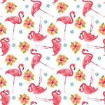 Angels Neverland Fabric Pink Paradise Flamingo Fabric Henry Glass FQ Bundle with 10"x10" Block (6) Panel