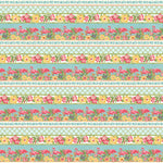 Angels Neverland Fabric Pink Paradise Flamingo Fabric Henry Glass FQ Bundle with 10"x10" Block (6) Panel