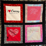 Angels Neverland Quilts & Comforters Custom T-shirt Memory Quilt lap size with 4 T-shirts, Heirloom T-shirt Quilt, Bereavement gift, memory blanket