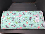 Camelot Fabric Winter Wonderland Flannel Gray Foxes on Aqua Flannel Fabric