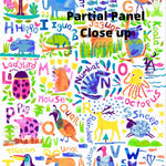 Clothworks Quilt Kit Alphabet Animal Magic Panel Quilt by Tracy English by Clothworks Beginner Nursery QUILT KIT