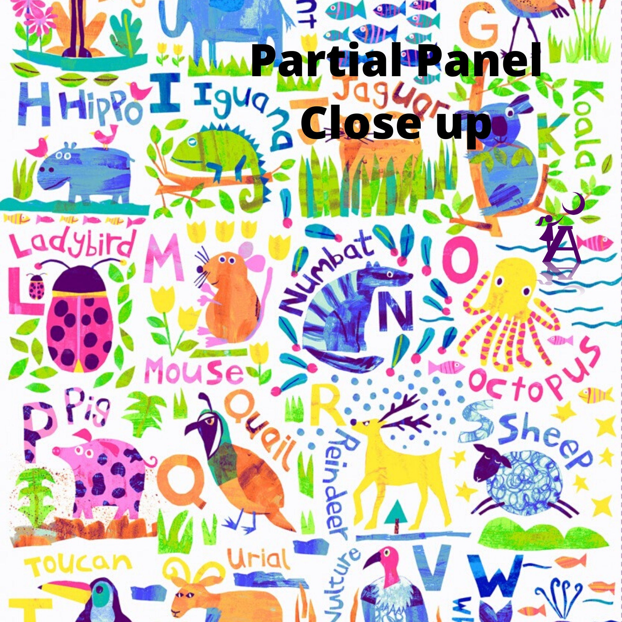 Clothworks Quilt Kit Alphabet Animal Magic Panel Quilt by Tracy English by Clothworks Beginner Nursery QUILT KIT