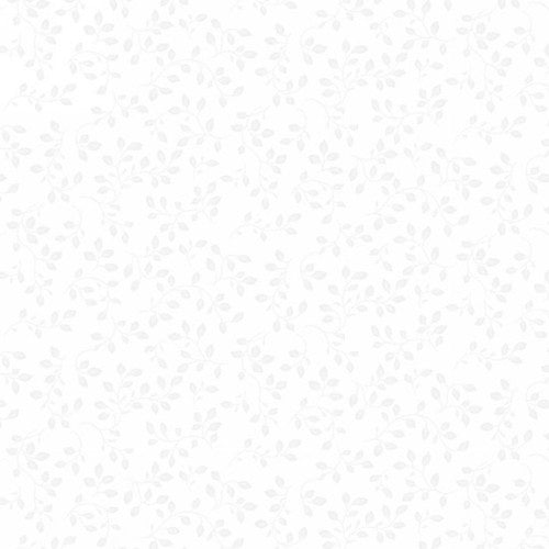 Henry Glass Fabric FQ (18"x21") Folio Basics in White, Blender Fabric by Henry Glass