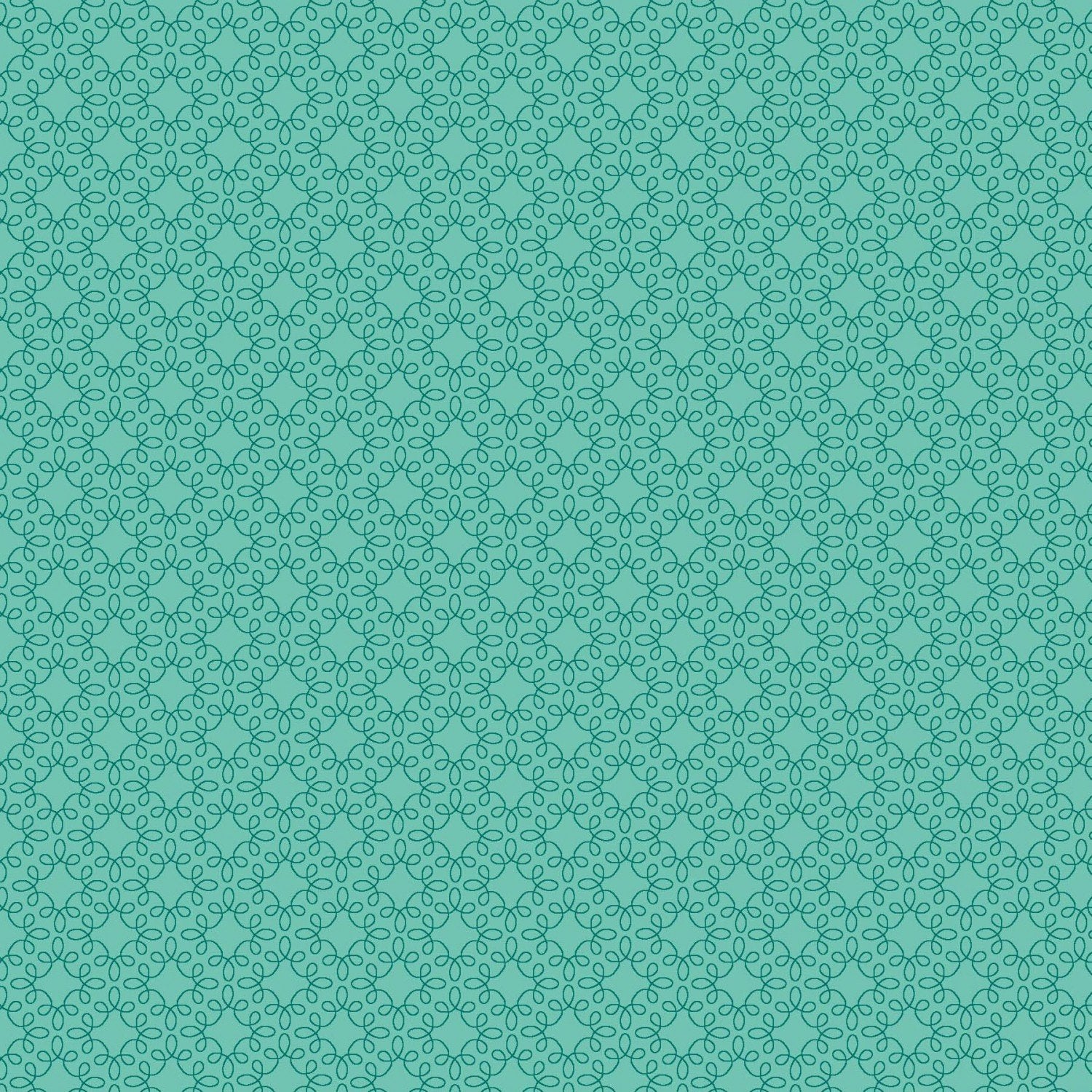 Henry Glass Fabric FQ (18"x21") Modern Melody Basics in Teal, Cotton Blender Fabric by Henry Glass