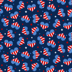Henry Glass Fabric Gnome of the Brave Patriotic Fabric Bundle by Henry Glass