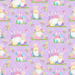 Henry Glass Fabric Half Yard Bundle 15 prints & 1 panel Hoppy Easter Gnomies, Easter Gnome Fabric