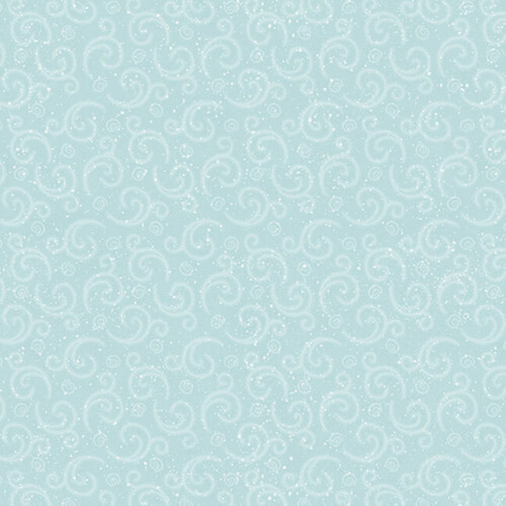 Henry Glass Fabric I Love Sn'Gnomies Flannel Snowflakes in Aqua or Beige by Henry Glass