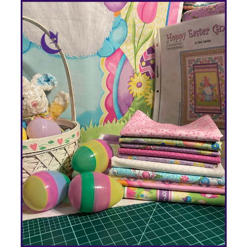 Henry Glass Quilt Kit Hoppy Easter Gnomies Advanced Beginner QUILT KIT 1 with Henry Glass Easter Gnome Fabric 50"x70"